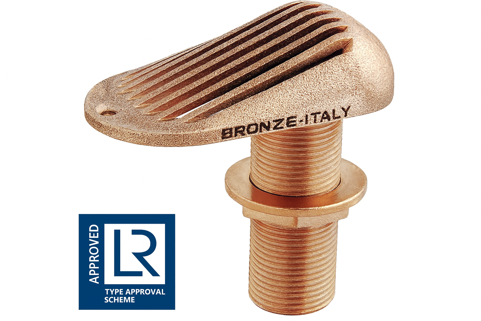 BRONZEN Huiddoorvoer met ZEEF 1"